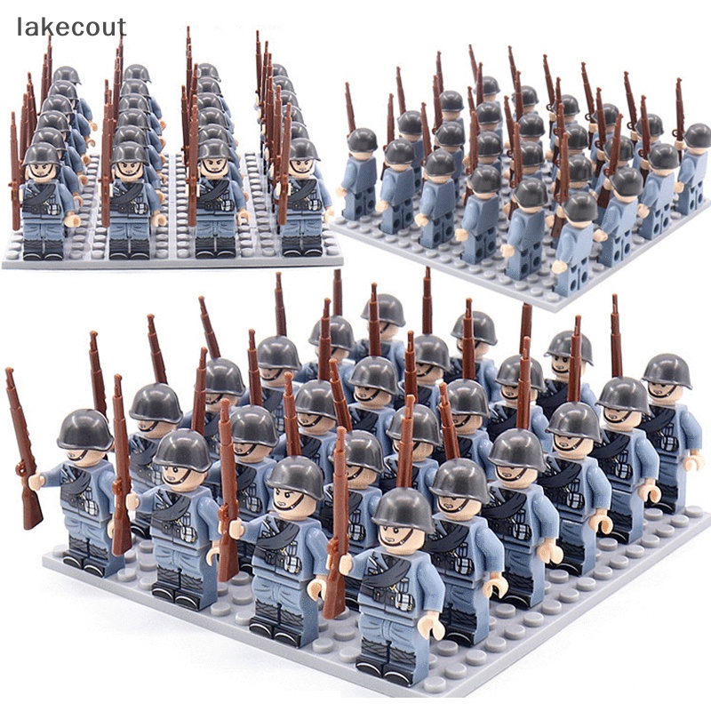 Lt Khối Đồ Chơi Lắp Ráp Mô Hình Quân Đội Đức Liên Xô US UK China Bricks hye