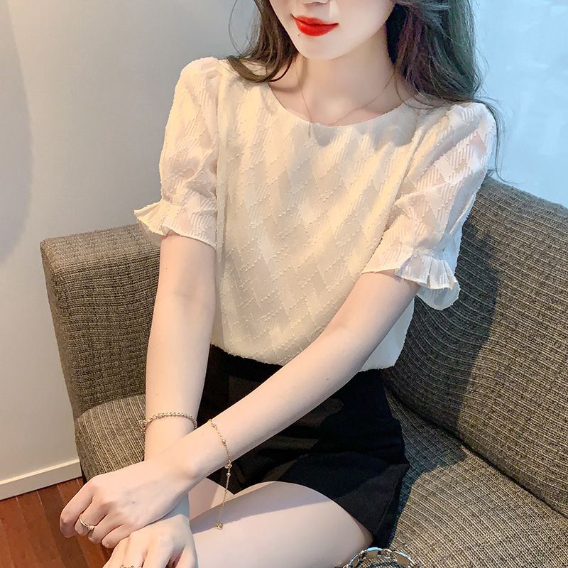 Áo Sơ Mi Chiffon Thiết Kế Thanh Lịch Cho Nữ