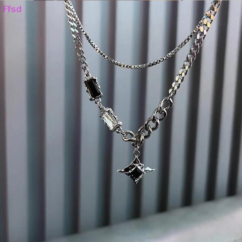 Vòng cổ Hai Lớp Mặt Hình Ngôi Sao Thời Trang Dành Cho Nam Và Nữ Y2K