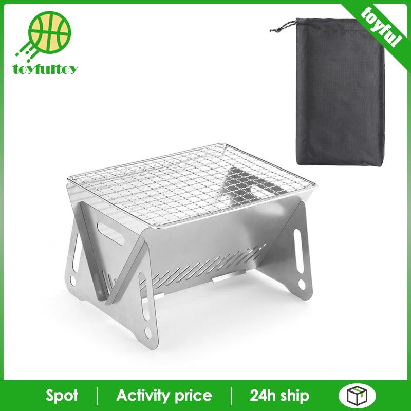 Bếp Lò Bằng Thép Không Gỉ Có Thể Gấp Gọn Tiện Dụng Khi Đi Cắm Trại