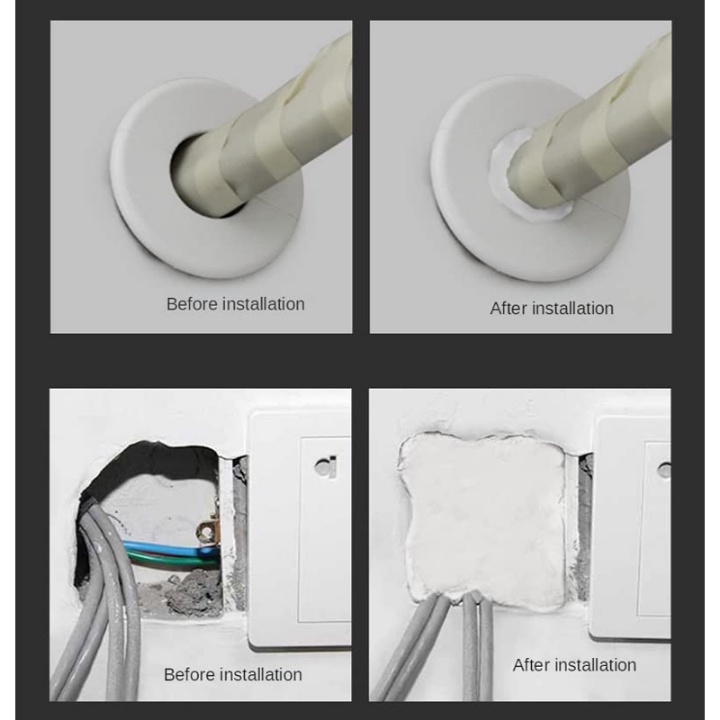 Dụng Cụ Niêm Phong Lỗ Thoát Nước Bằng Nhựa Mạnh Mẽ Chống Thấm Nước Sửa Chữa Tường Tức Thì