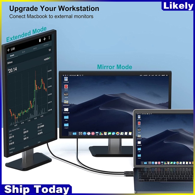 Dây Cáp Chuyển Đổi Usb Type C Sang Cổng 4k 60hz Usb C Dài 1.8M Chuyên Dụng Cho Laptop / Điện Thoại / Máy Chiếu