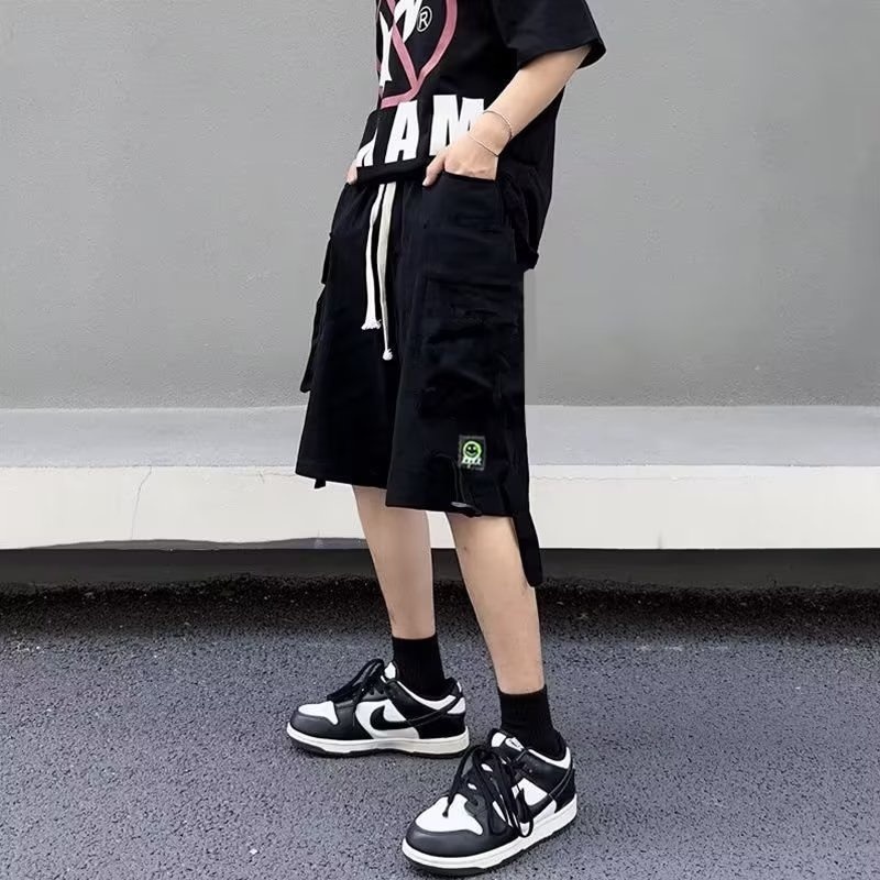 Quần Yếm Dáng Rộng Phong Cách Hip Hop Mỹ Thời Trang Mùa Hè Mới Cho Nam Và Nữ