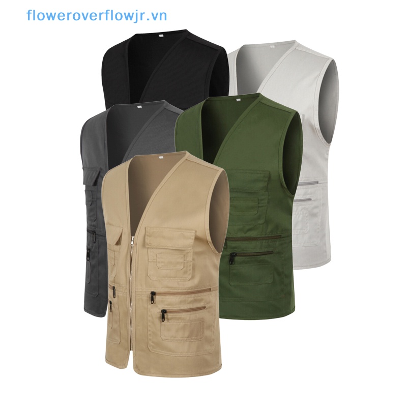 Áo Khoác Ghi Lê Nhiều Túi FJR Câu Cá / Leo Núi / Chụp Ảnh Ngoài Trời Cho Nam