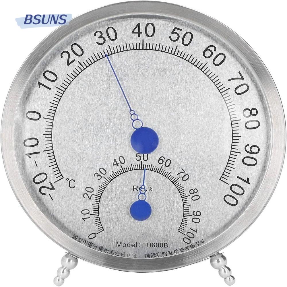 BSUNS Nhiệt Kế Bằng Thép Không Gỉ Treo Tường Chống Thấm Nước Tiện Dụng Cho Gia Đình