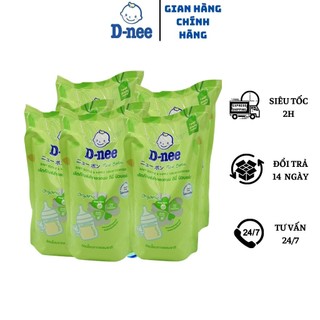 ComBo 5 Túi Nước xúc bình sữa Dnee, rửa bình sữa Dnee dạng túi 400ml
