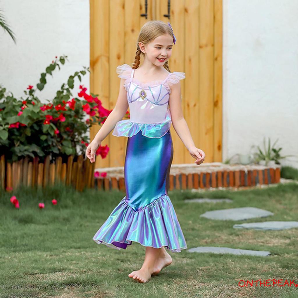 Bộ Đồ Hóa Trang Nàng Tiên Cá Cho Bé Gái
