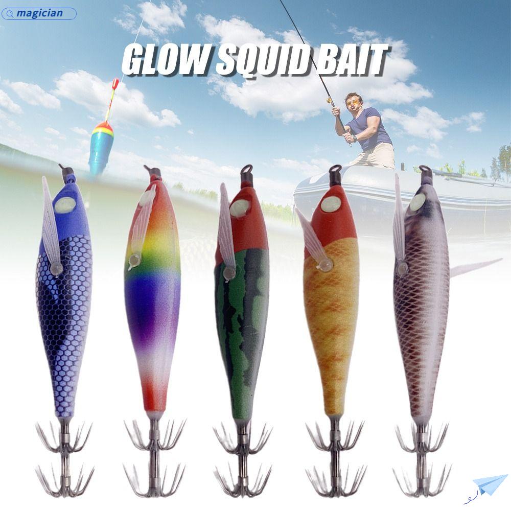 MAG Mồi Câu Cá Giả Hình Con Tôm Bằng silicone Phát Sáng Trong Đêm 2022