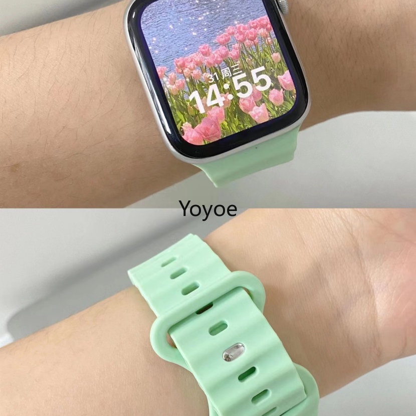 Dây Đeo Bằng Silicone 49mm / 45mm / 44mm / 42mm 41mm / 40mm / 38mm Cho iWatch Ultra Series 8 7 6 5 4 SE 3