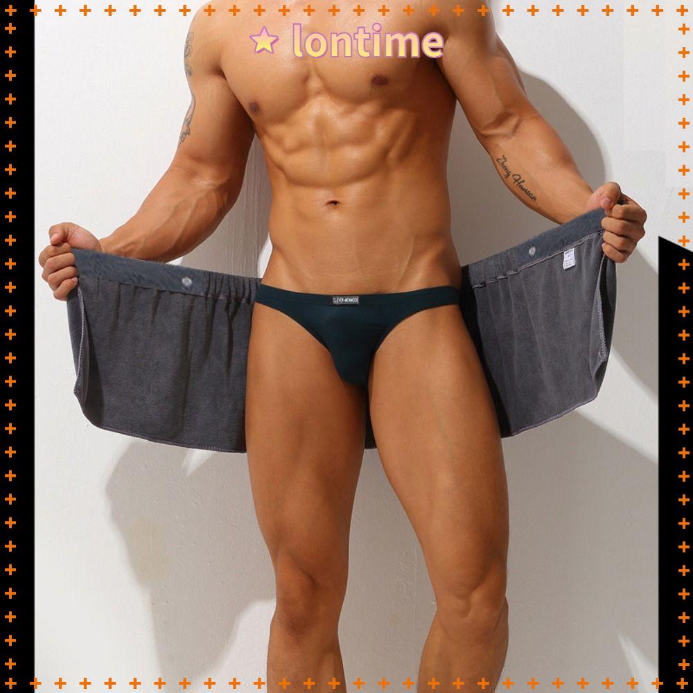 LONTIME Quần Ngủ Vải Sợi Nhỏ Dày Mềm Mại Xẻ Tà Hai Bên Cho Nữ