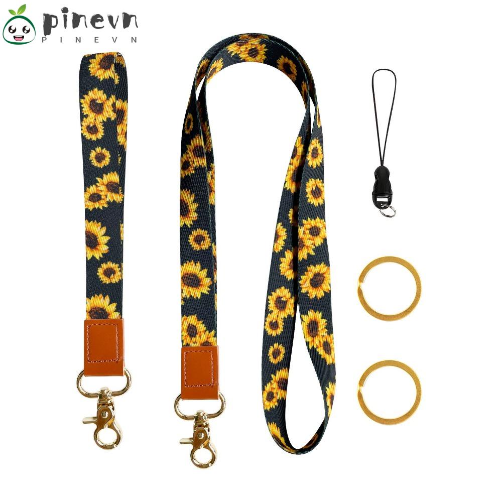 Set 2 Móc Khóa Hình Hoa Hướng Dương Có Thể Xoay Được Thiết Kế Mới Tiện