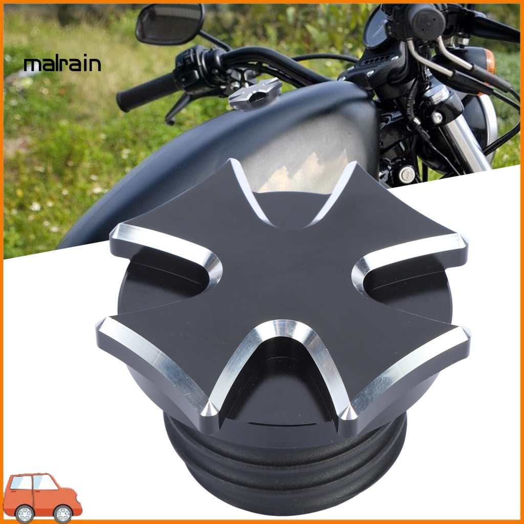 Nắp Bình Xăng Chống Va Chạm Màu Trắng Đen Cho Xe Mô Tô MP12-001 - 0162 XL1200 XL883 X48 V72