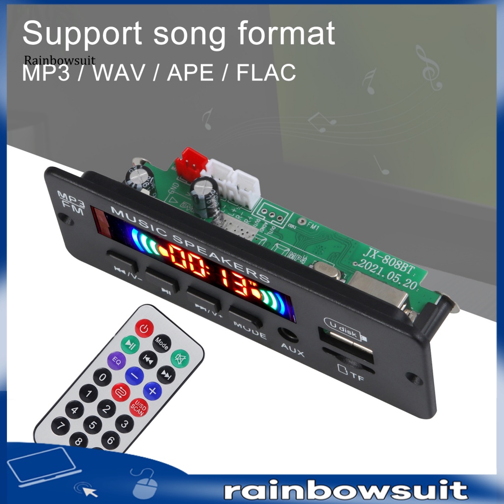 Máy Nghe Nhạc MP3 Bluetooth 5.0 Đa Năng Có Chức Năng Khuếch Đại Cho Xe Hơi