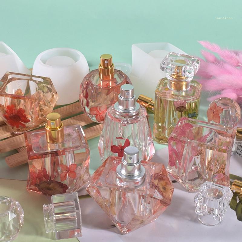 Bộ 3 Khuôn Silicone Làm Lọ Thủy Tinh Nhiều Hình Dạng DIY