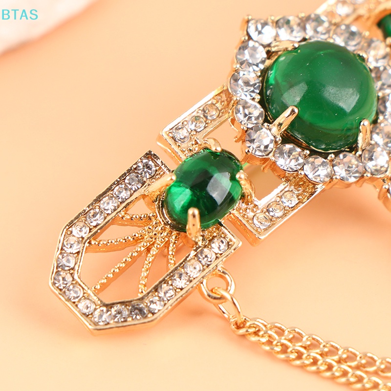 Ghim Cài Áo Đính Đá Phối Tua Rua Thời Trang Cho Nữ