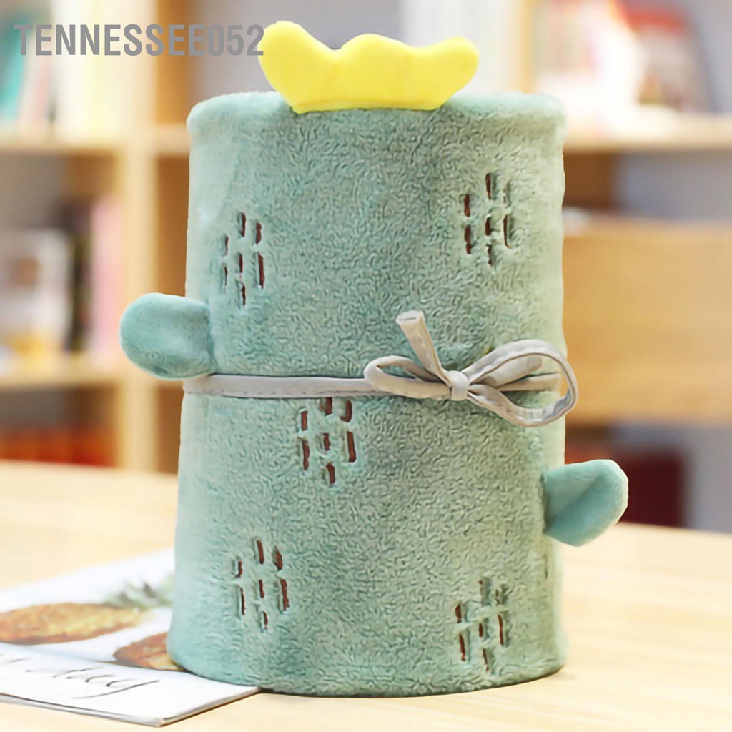 Tennessee052 Chăn hoạt hình Soft Plush Dễ dàng cuộn lên ngủ trưa thoáng khí cho giường sofa văn phòng