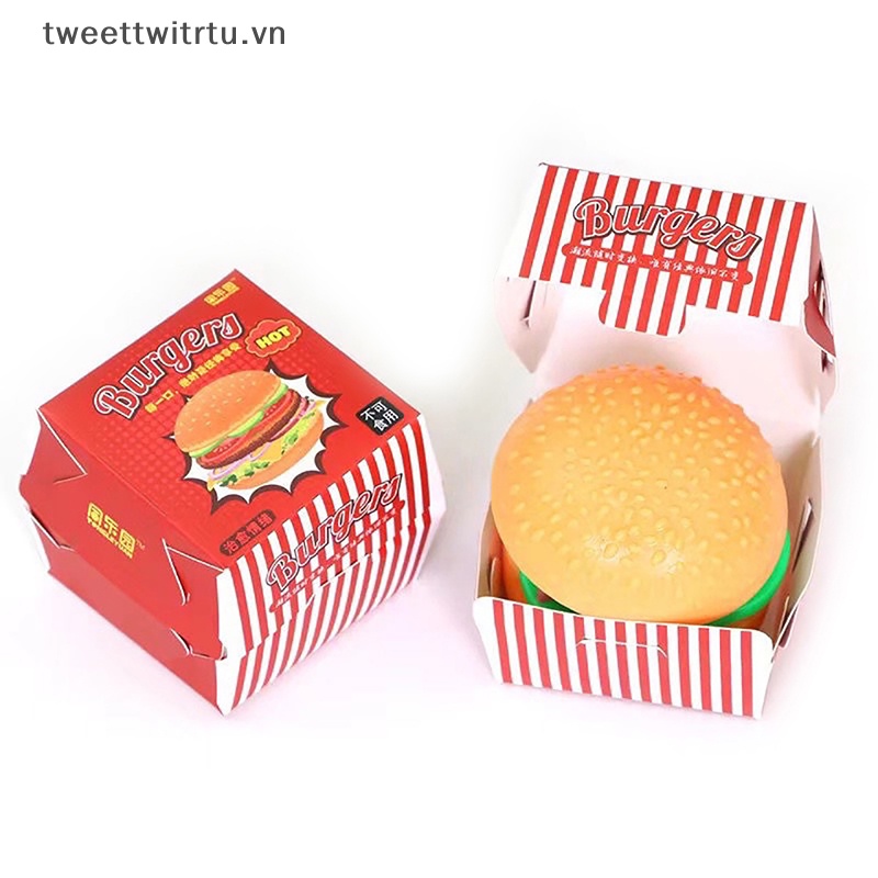 Đồ Chơi Squishy Hình Hamburger 3D Giúp Giảm Căng Thẳng