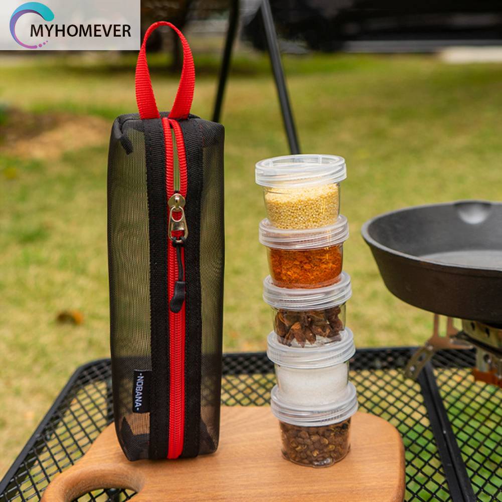 Set 5 Hộp Đựng Gia Vị 40ml Tiện Lợi Cho Các Hoạt Động Ngoài Trời