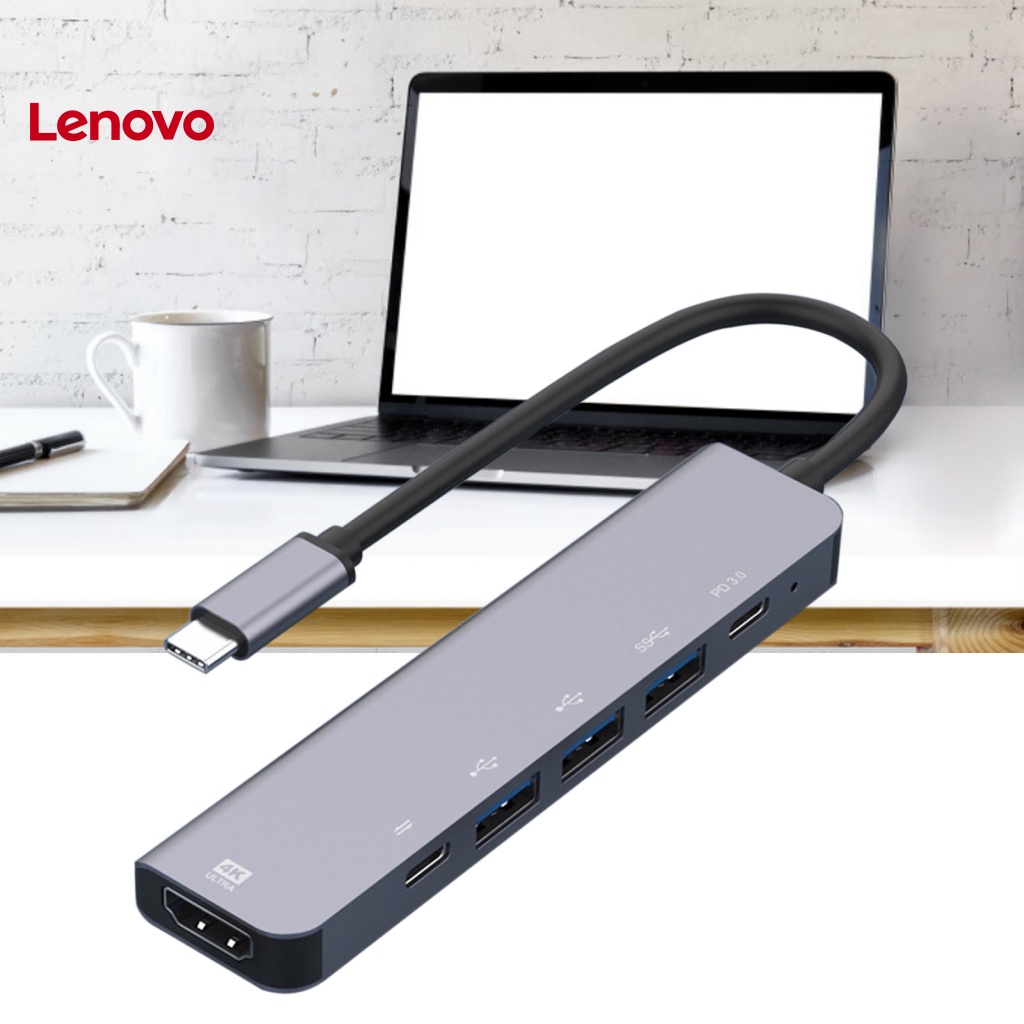 Trạm Sạc Nhanh 6 Trong 1 Type-C Sang HDMI-C 4K Với 3 Cổng USB 3.0 Cho Laptop