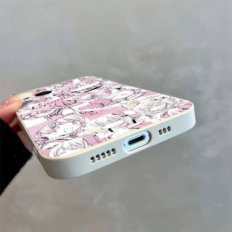 Ốp Điện Thoại Silicon Mềm Hình Cô Gái Anime Dễ Thương Cho iPhone 14 13 12 Mini 11 Pro MAX XR X XS MAX 8 7 6 Plus SE3 SE2