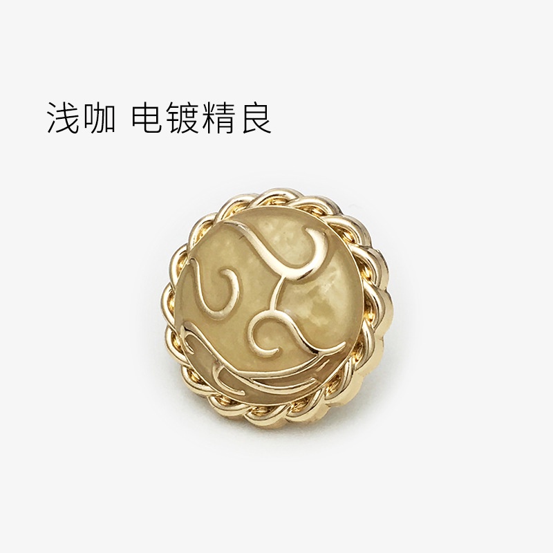 Set 5 Nút Áo Hình Tròn 17.5 / 22.5MM Họa Tiết Đám Mây