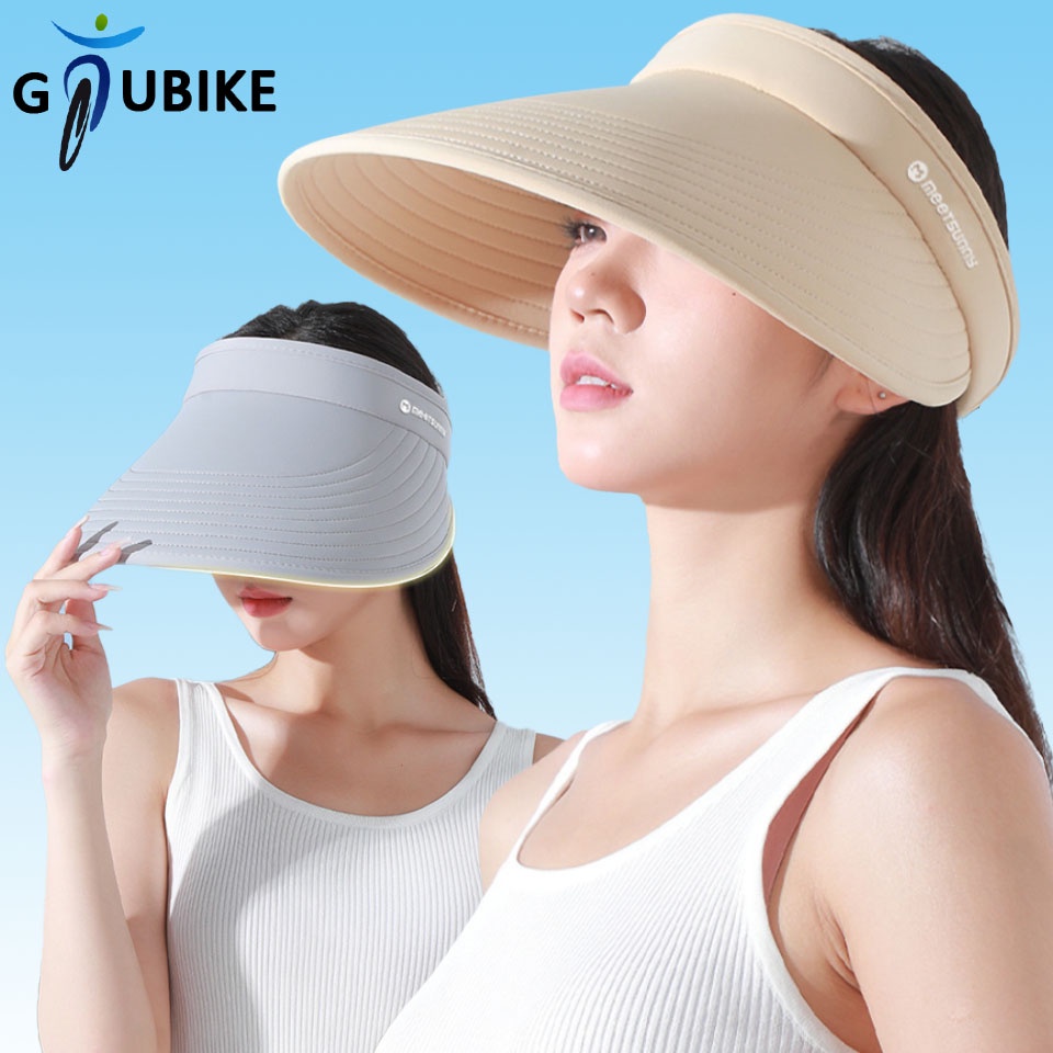 GTUBIKE UPF50+ Mũ Lưỡi Trai Nửa Đầu Chống Nắng Vành Rộng Chống Tia UV Thời Trang Mùa Hè Cho Nữ