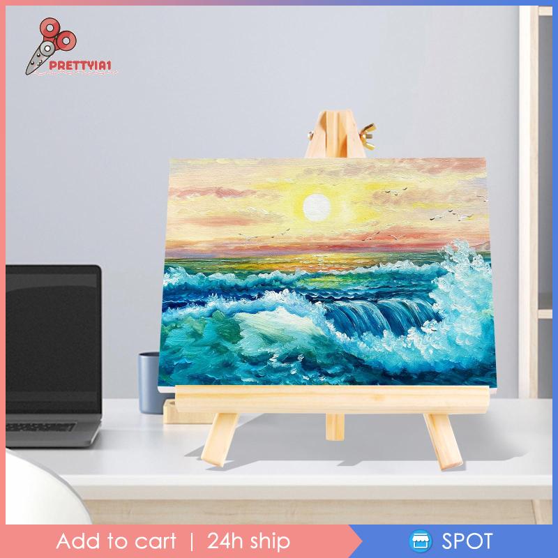 Giá Đỡ Ba Chân Mini Bằng Gỗ Trưng Bày Tranh Vẽ Thủ Công Dành Cho Trẻ Em