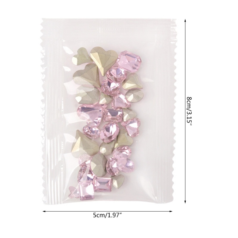 Set 30 Hạt Đá 3D Đính Móng Nghệ Thuật