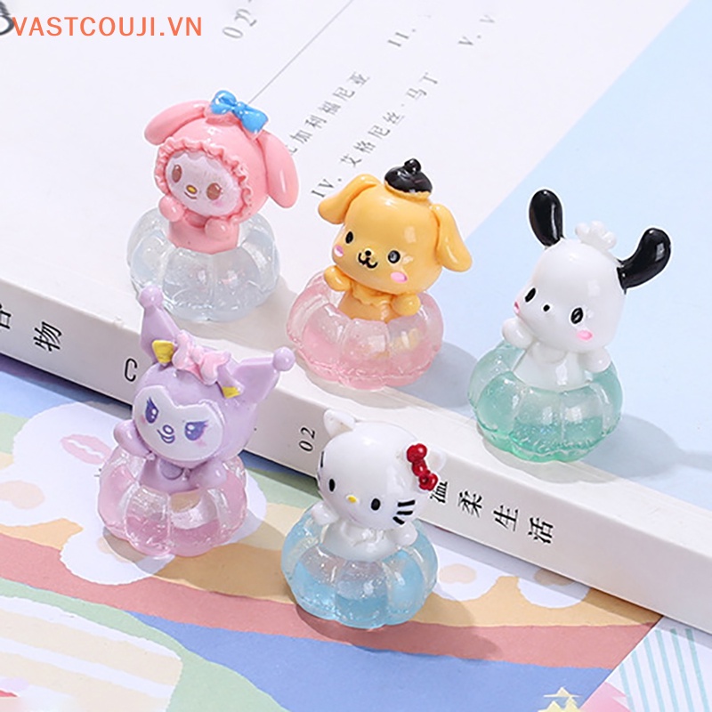 1 Vòng Phao Bơi mini Bằng Nhựa Phát Quang Trang Trí Nhà Búp Bê VN