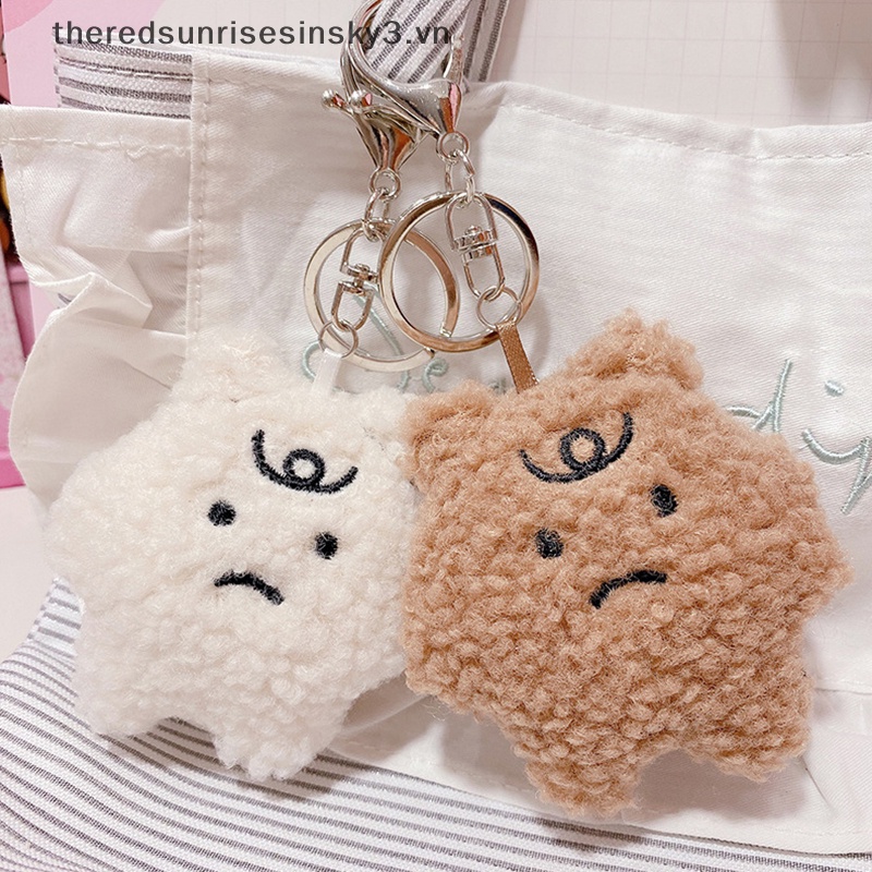 Móc Khóa Hình Búp Bê Nhồi Bông Mềm Mại Đáng Yêu