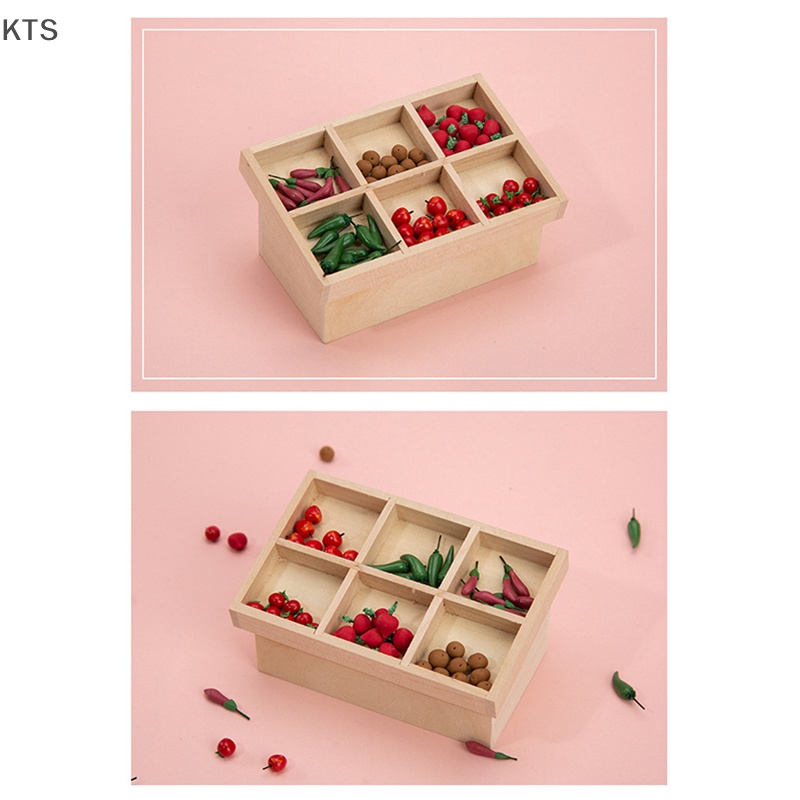 Mô Hình Kệ Đựng Trái Cây mini Tỉ Lệ 1: 12 Trang Trí Nhà Búp Bê