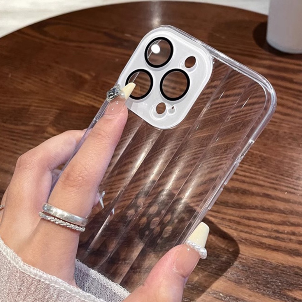 Ốp Điện Thoại TPU Dẻo Họa Tiết Kẻ Sọc Màu Trơn Đơn Giản Chống Trầy Cho IPhone 11 12 13 14 Pro Max