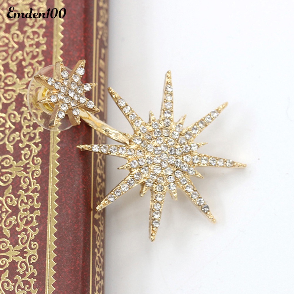 1 Bông Tai Đính Đá Thời Trang Nữ Tính