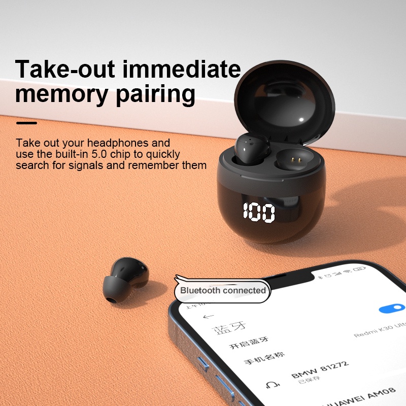 Tai Nghe Nhét Trong Không Dây Mini Bluetooth 5.3 TWS Giảm Tiếng Ồn Chế Độ Kép HiFi Chất Lượng Cao