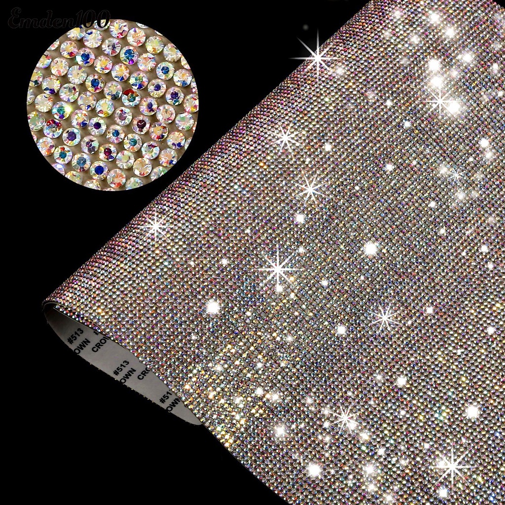 Miếng Dán Trang Trí Kính Xe Hơi Đính Đá Lấp Lánh