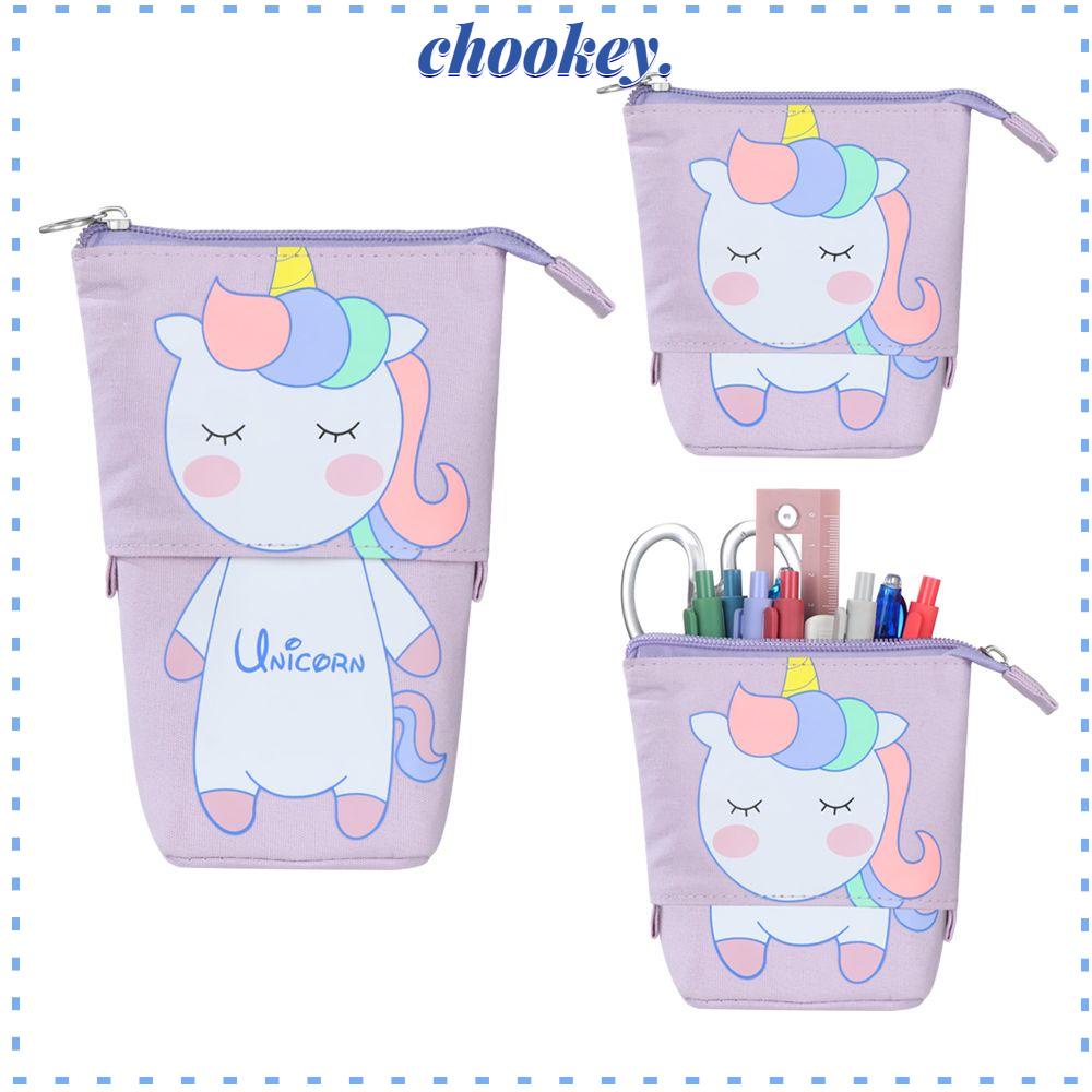 CHOOKEY Túi Đựng Bút Hình Mèo Có Khóa Kéo Thiết Kế Mới Cao Cấp Thời Trang