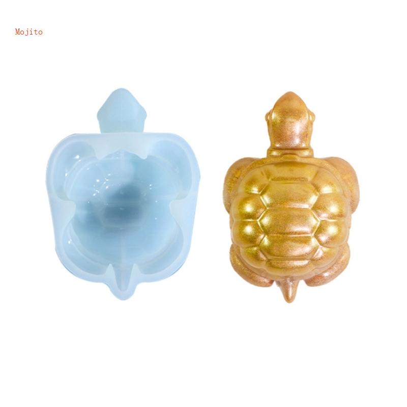 Khuôn Silicon Làm Nến Thơm DIY Hình Rùa Dễ Thương Để Bàn Trang Trí