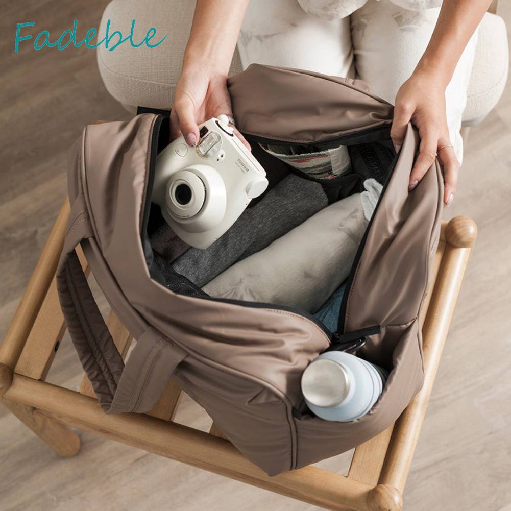 Túi Tote Bằng Nylon Siêu Nhẹ Có Ngăn Đựng Đồ Khô / Ướt Đa Năng Cho Nam Nữ