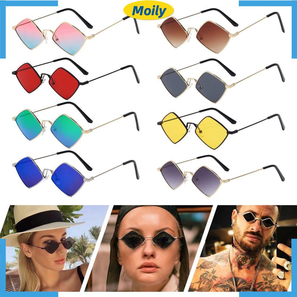 MOILYVN Kính Mát Chống Tia UV Gọng Nhỏ Thời Trang Cho Nam Nữ