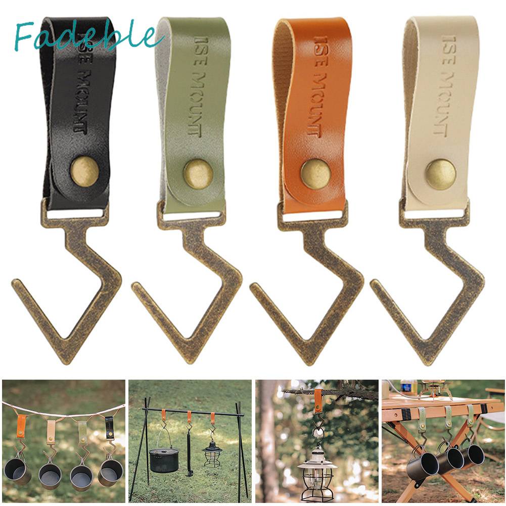 Móc Treo Đồ Bằng Da PU Đa Năng Tiện Dụng Khi Đi Cắm Trại