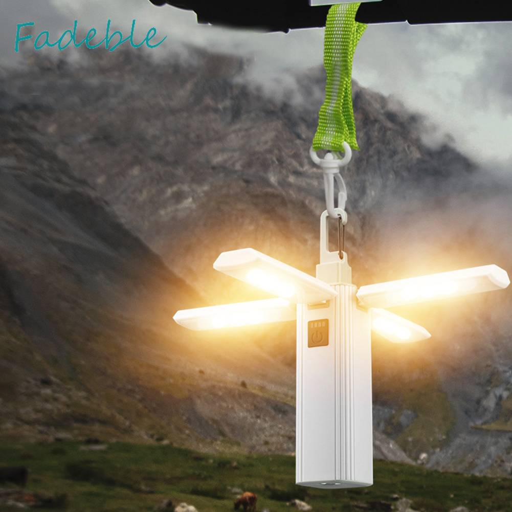 Đèn Cắm Trại 3 Chế Độ XPE LED 300LM 2000mAh Type-C Chống Thấm Nước