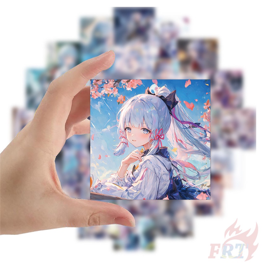 ❉ Tác động của Genshin. Nhãn Dán Kamisato Ayaka Series 01 ❉ Bộ 60 Sticker Chống Thấm Nước Họa Tiết Doodle Hợp Thời Trang