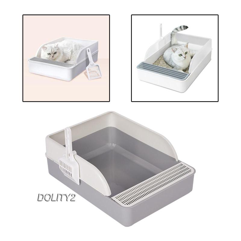 Hộp Cát Vệ Sinh Chống Văng Nước Cho Mèo Trong Nhà