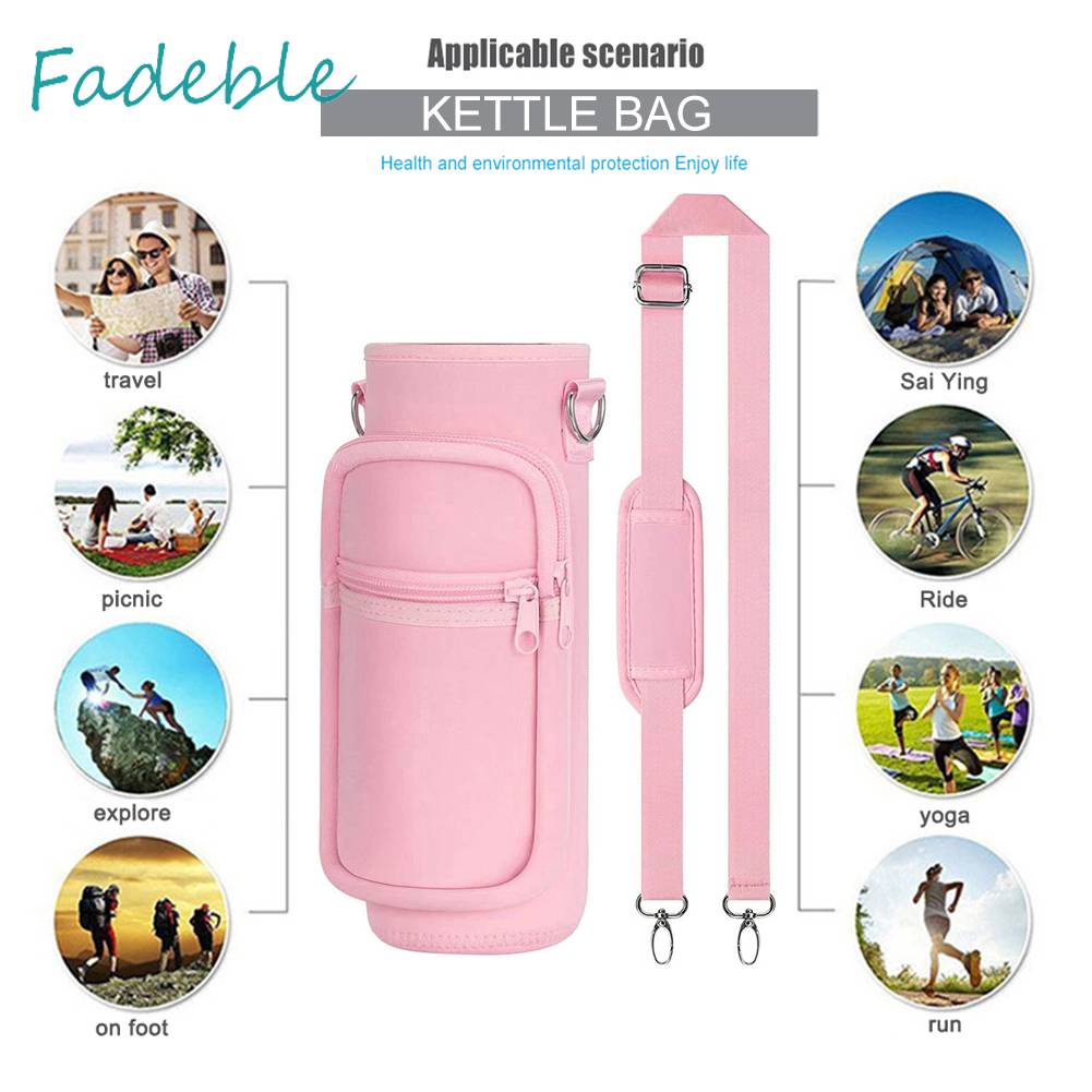 Túi Đựng Bình Nước 1000ML Bằng Cao Su Tổng Hợp Có Dây Đeo Vai Điều Chỉnh Đ