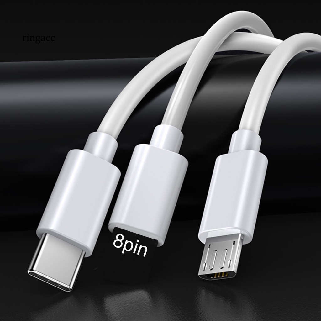 Dây Cáp Sạc Nhanh 2A 8Pin Type-C Micro USB Cho Điện Thoại Android
