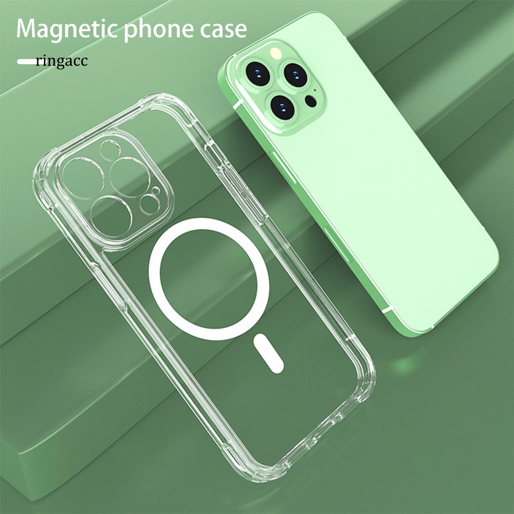 Ốp Điện Thoại Mềm Nam Châm Siêu Mỏng Chống Sốc Cho iPhone 14