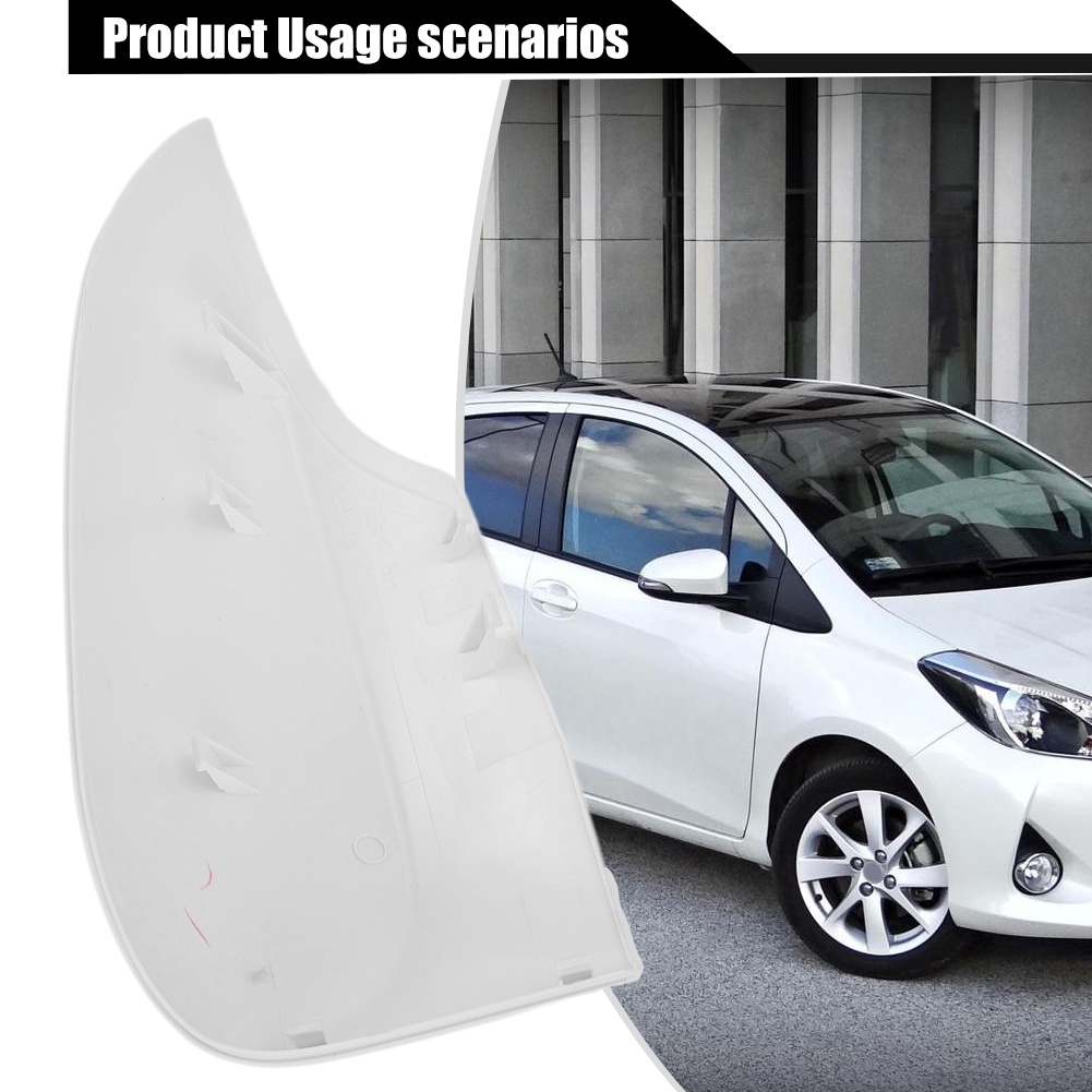 Vỏ Bọc Gương Chiếu Hậu Bên Phải Bằng Nhựa ABS Màu Trắng Siêu Bền Cho Xe