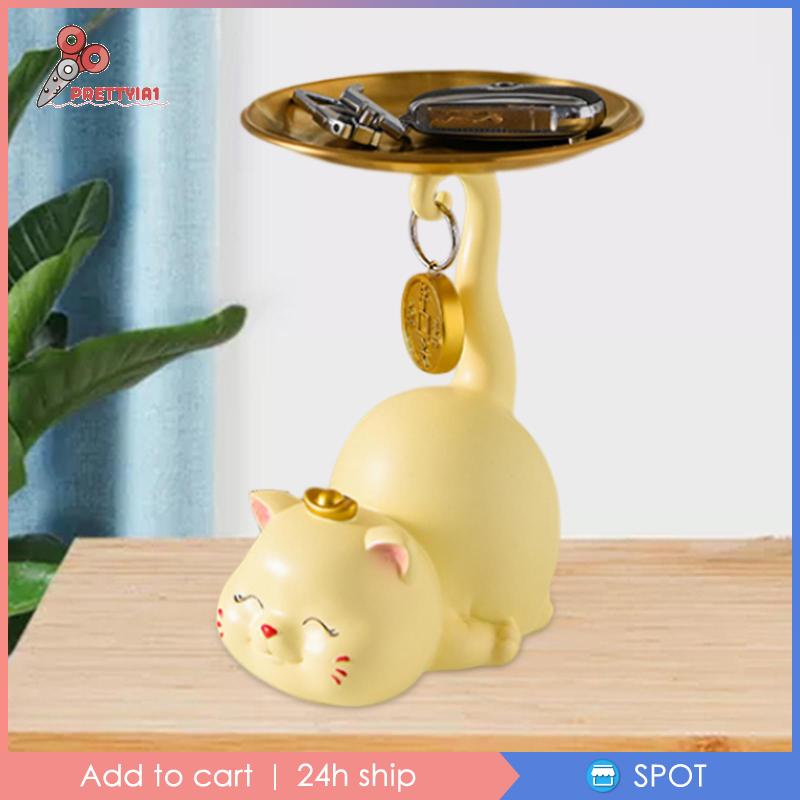 Giá Đỡ Chìa Khóa Hình Mèo Điêu Khắc Độc Đáo Trang Trí Bàn Ăn / Nhà Hàng / Tiệc Cưới