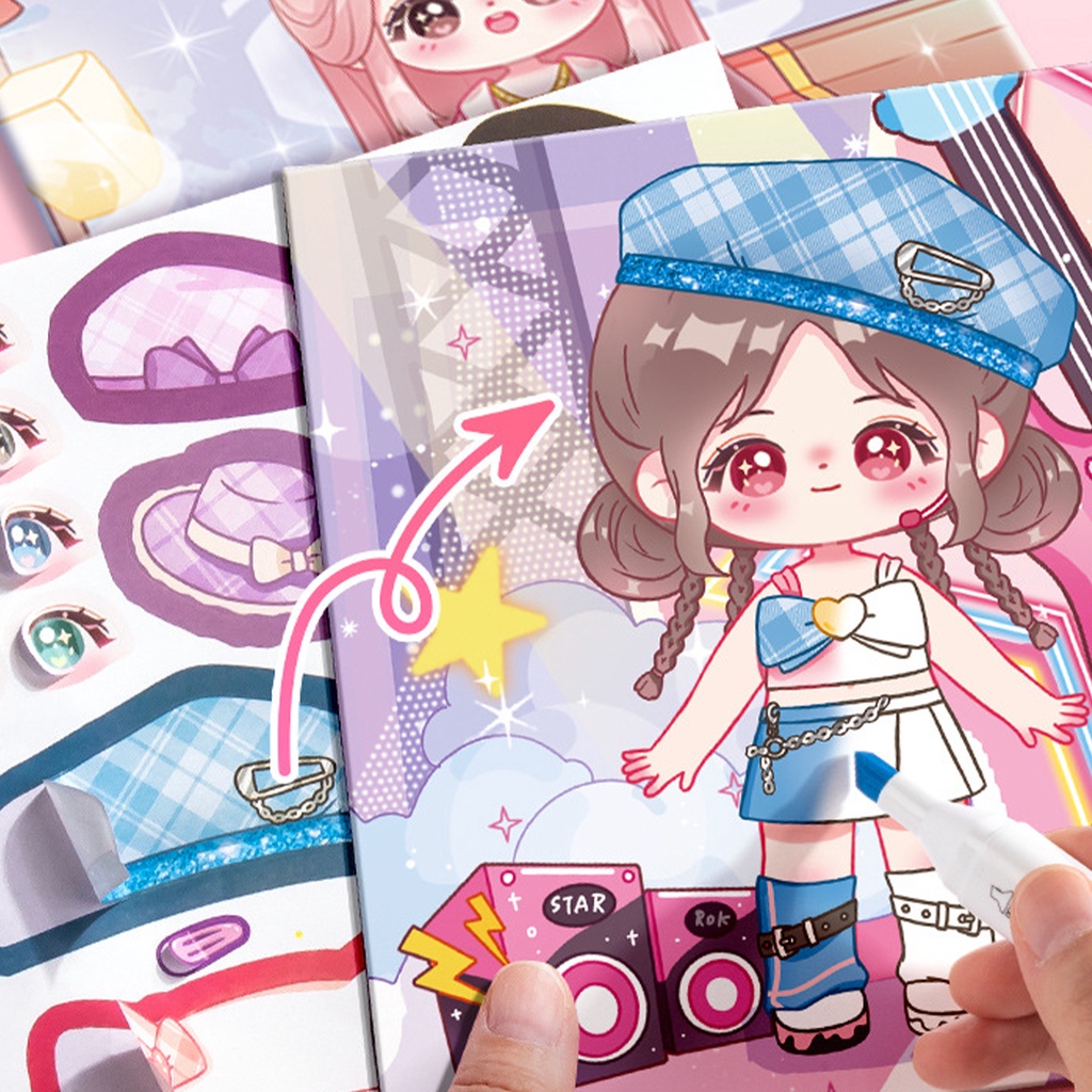 Sách Vẽ Tranh Graffiti Hình Công Chúa Xinh Đẹp Giáo Dục Cho Bé SG087