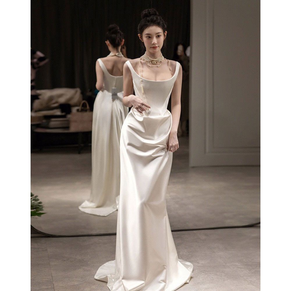 Zhao Lusi Đầm Cưới Nhẹ Nhàng Phong Cách Trung Hoa Mới Cho Cô Dâu